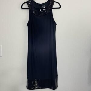 MSK Black Halter Embellished Cocktail Evening Dress NWT Size 1X